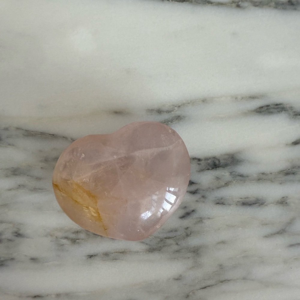 Heart-Shaped Rose Quartz Stone